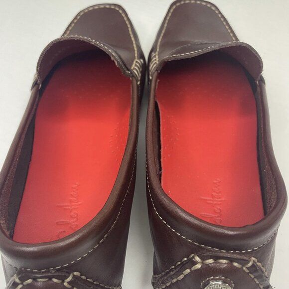 Cole Haan Women Sz 9.5 B Trillby Driver Chestnut Leather Penny Loafers Moccasin - Picture 9 of 14